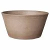 Arcadia Garden Products Sleek 10 in. x 5 in. Taupe PSW Bulb Pan Pot