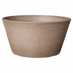 Arcadia Garden Products Sleek 10 in. x 5 in. Taupe PSW Bulb Pan Pot