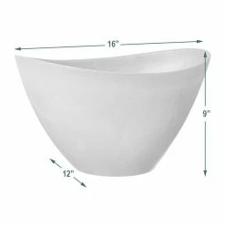 Arcadia Garden Products Swoop 16 in. x 12 in. x 9 in. Taupe Composite PSW Pot -Achla Designs Shop taupe arcadia garden products plant pots yb41tp 44 1000