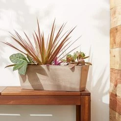 Arcadia Garden Products 17.5 in. x 6.3 in. Taupe Composite PSW Window Box 11 Arcadia Garden Products 17.5 in. x 6.3 in. Taupe Composite PSW Window Box -Achla Designs Shop taupe arcadia garden products window boxes u45tp 31 1000