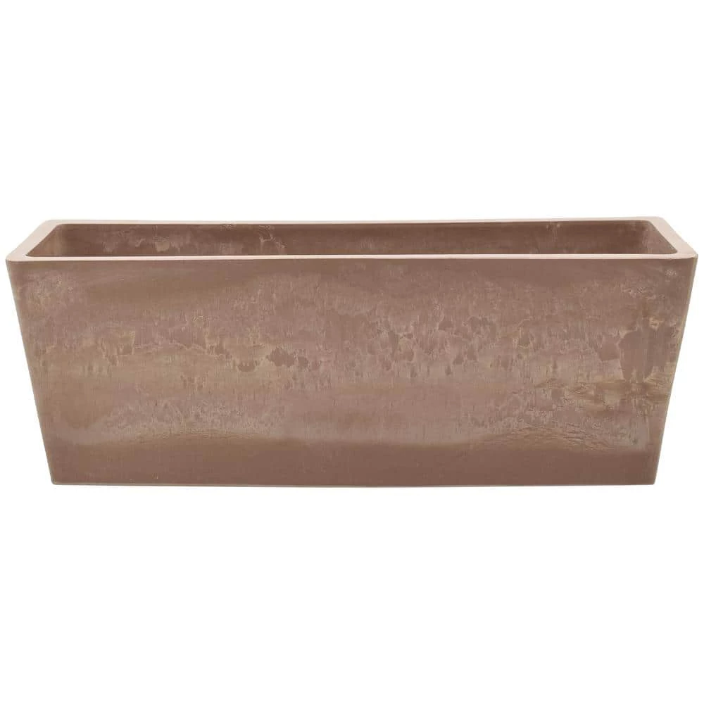 Arcadia Garden Products 17.5 in. x 6.3 in. Taupe Composite PSW Window Box 4 Arcadia Garden Products 17.5 in. x 6.3 in. Taupe Composite PSW Window Box - Image 2