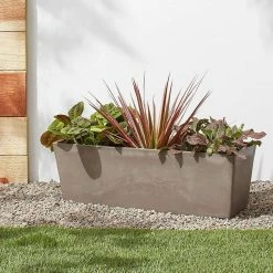 Arcadia Garden Products 25.3 in. x 9 in. Taupe Composite PSW Window Box 11 Arcadia Garden Products 25.3 in. x 9 in. Taupe Composite PSW Window Box -Achla Designs Shop taupe arcadia garden products window boxes u65tp 31 1000