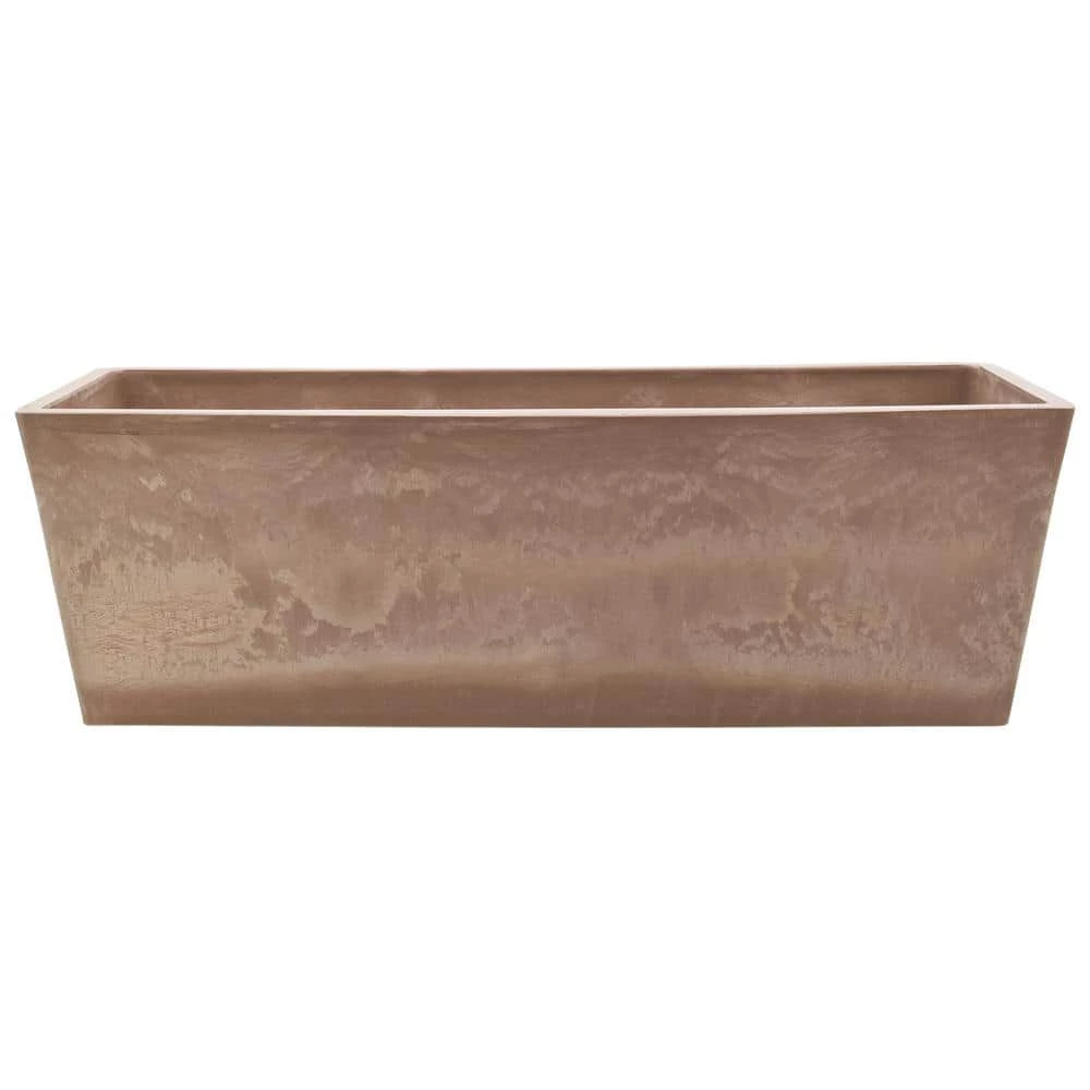 Arcadia Garden Products 25.3 in. x 9 in. Taupe Composite PSW Window Box 4 Arcadia Garden Products 25.3 in. x 9 in. Taupe Composite PSW Window Box - Image 2