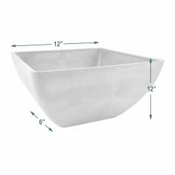 Arcadia Garden Products Simplicity Square 12 in. x 12 in. x 6 in. Terra Cotta PSW Pot -Achla Designs Shop terra cotta arcadia garden products plant pots fbd30tc 1f 1000