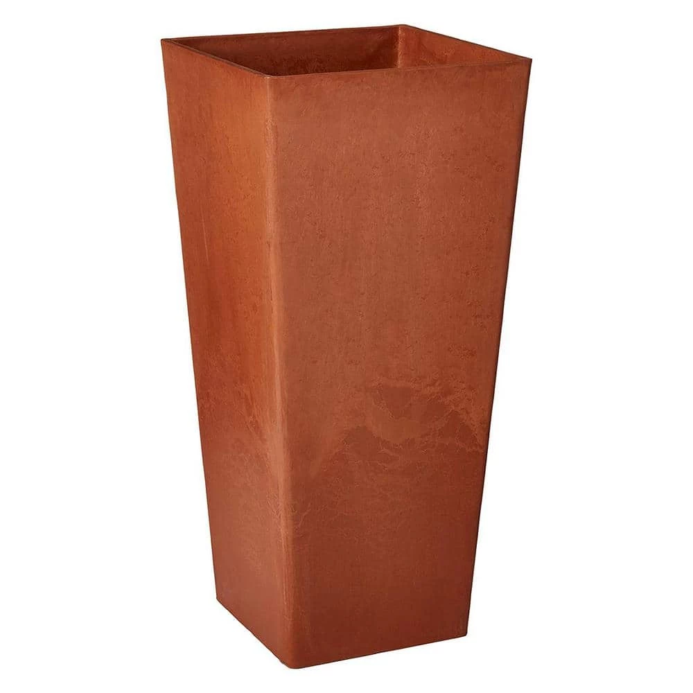 Arcadia Garden Products Contempo Tall Square 13 in. x 13 in. x 28 in. Terra Cotta PSW Pot 3 Arcadia Garden Products Contempo Tall Square 13 in. x 13 in. x 28 in. Terra Cotta PSW Pot