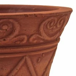 Arcadia Garden Products Scroll Grower 5 in. x 4 in. Terra Cotta PSW Pot -Achla Designs Shop terra cotta arcadia garden products plant pots nur12tc 4f 1000