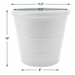 Arcadia Garden Products Basic Drop 11-1/2 in. x 10 in. Terra Cotta Composite PSW Pot 9 Arcadia Garden Products Basic Drop 11-1/2 in. x 10 in. Terra Cotta Composite PSW Pot -Achla Designs Shop terra cotta arcadia garden products plant pots nur28tc 1f 1000