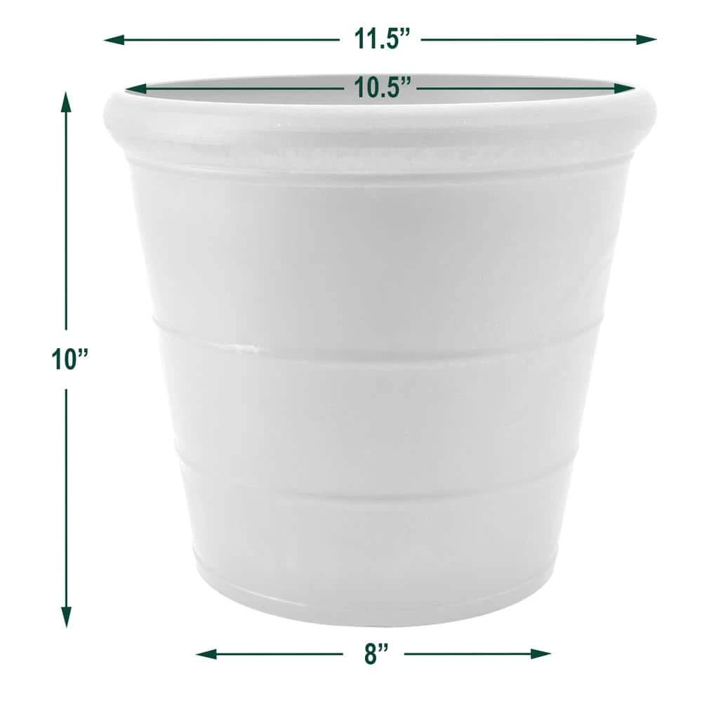 Arcadia Garden Products Basic Drop 11-1/2 in. x 10 in. Terra Cotta Composite PSW Pot 6 Arcadia Garden Products Basic Drop 11-1/2 in. x 10 in. Terra Cotta Composite PSW Pot - Image 4