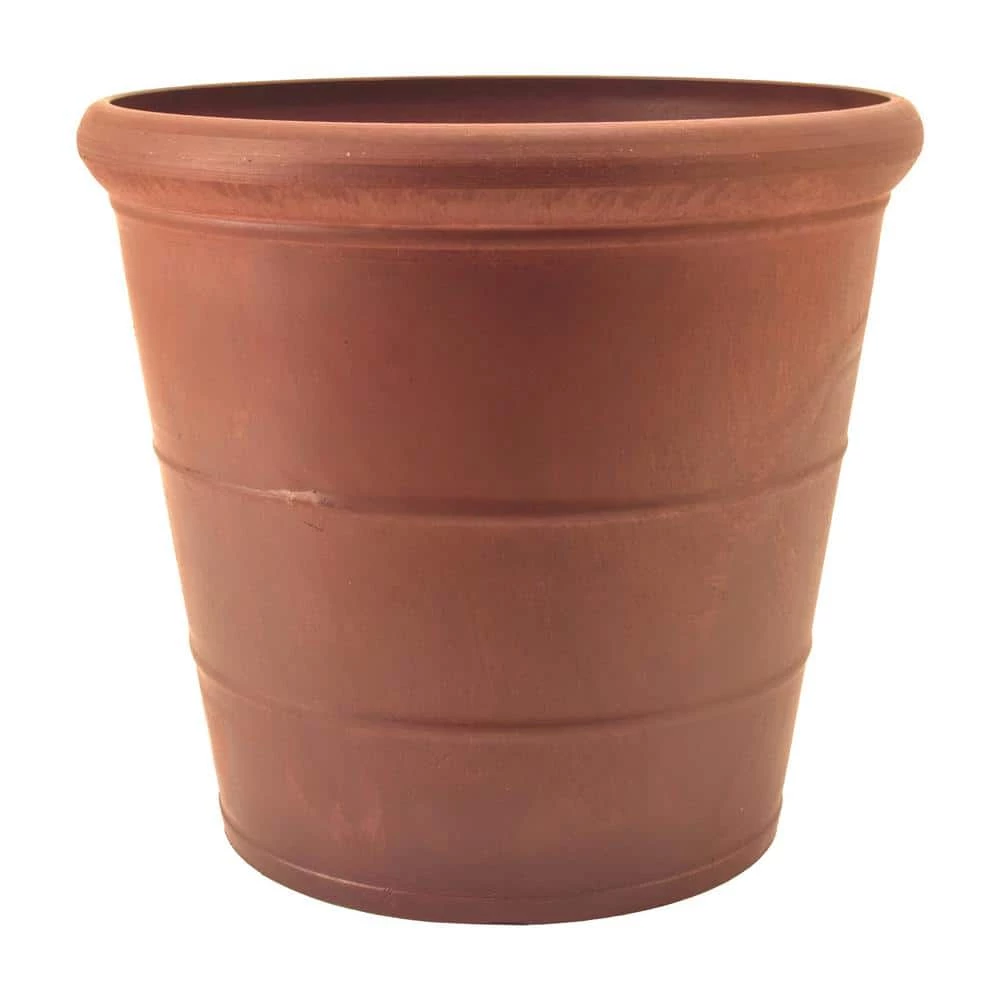 Arcadia Garden Products Basic Drop 11-1/2 in. x 10 in. Terra Cotta Composite PSW Pot 3 Arcadia Garden Products Basic Drop 11-1/2 in. x 10 in. Terra Cotta Composite PSW Pot