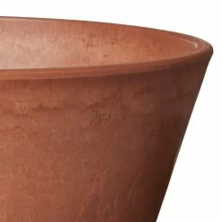 Arcadia Garden Products Sleek 10 in. x 5 in. Terra Cotta PSW Bulb Pan Pot 10 Arcadia Garden Products Sleek 10 in. x 5 in. Terra Cotta PSW Bulb Pan Pot -Achla Designs Shop terra cotta arcadia garden products plant pots td25tc 4f 1000