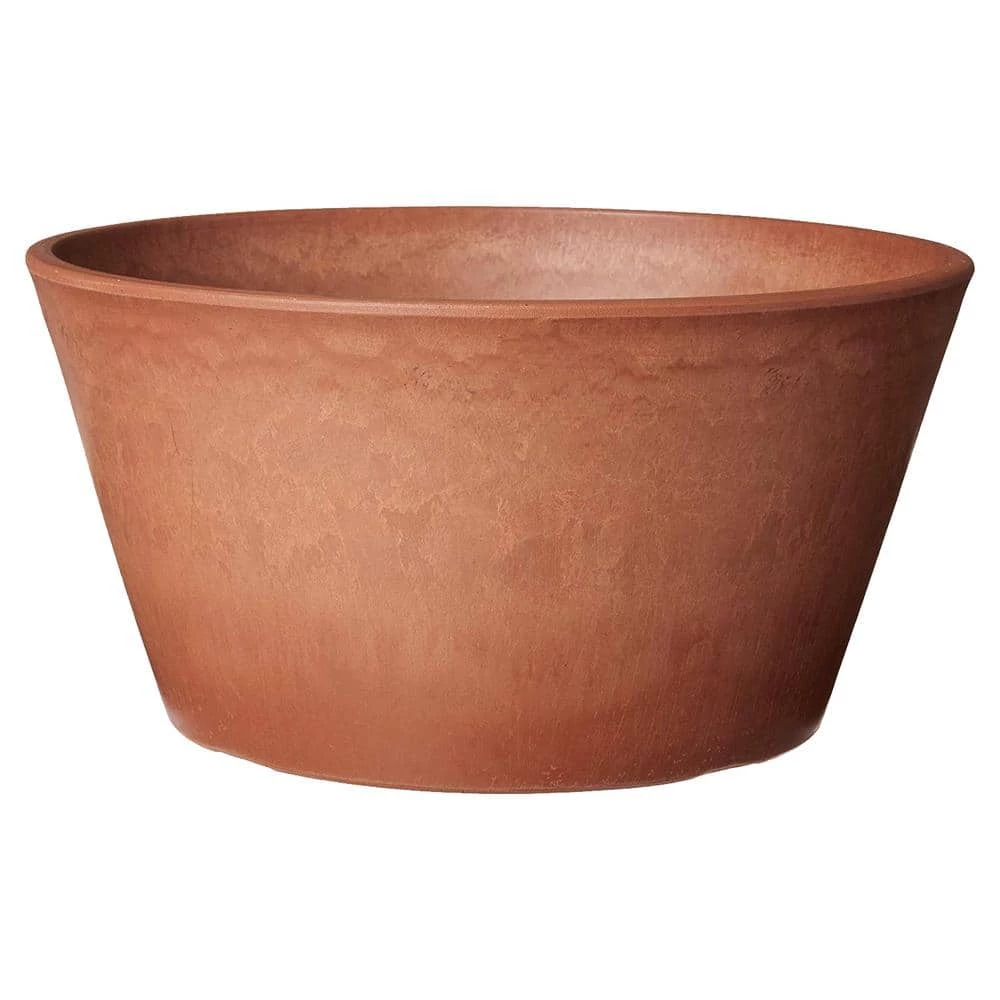 Arcadia Garden Products Sleek 10 in. x 5 in. Terra Cotta PSW Bulb Pan Pot 3 Arcadia Garden Products Sleek 10 in. x 5 in. Terra Cotta PSW Bulb Pan Pot