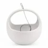 Arcadia Garden Products Basket 4-1/2 in. x 4-1/2 in. Matte White Ceramic Hanging Planter -Achla Designs Shop white matte arcadia garden products hanging planters ap02w 64 1000