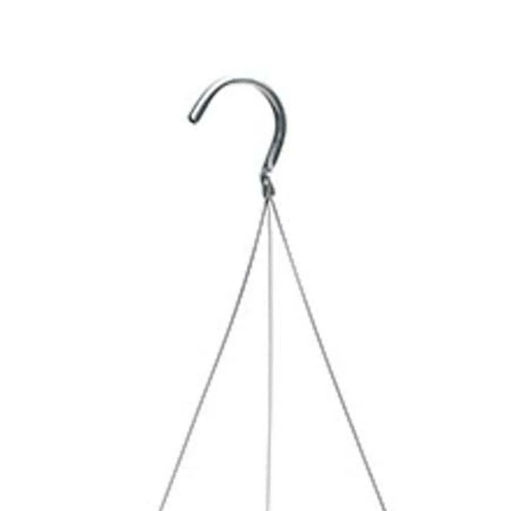 Southern Patio 10 in. White Promotional Outdoor Resin Hanging Planter Basket 4 Southern Patio 10 in. White Promotional Outdoor Resin Hanging Planter Basket - Image 2