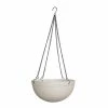 Southern Patio Monroe 12 in. White High-Density Resin Hanging Basket Planter -Achla Designs Shop white southern patio hanging planters hdr 057697 64 1000