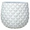 Southern Patio Pineapple 12 in. x 10.5 Weathered White Resin Composite Planter 1 Southern Patio Pineapple 12 in. x 10.5 Weathered White Resin Composite Planter -Achla Designs Shop white southern patio plant pots cmx 069737 64 1000