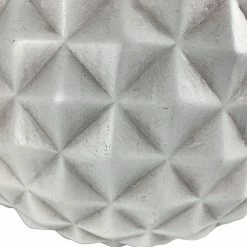 Southern Patio Pineapple 12 in. x 10.5 Weathered White Resin Composite Planter -Achla Designs Shop white southern patio plant pots cmx 069737 c3 1000