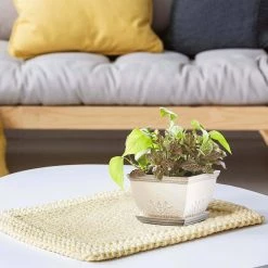 Southern Patio Brentwood 8.5 in. x 6.1 in. White Ceramic Indoor Pot (2-Pack) -Achla Designs Shop white southern patio plant pots crm 064886a 1d 1000