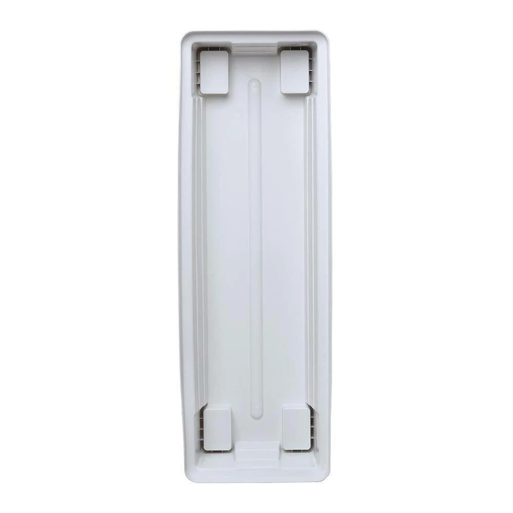 Southern Patio 36 in. x 11.8 in. x 31.5 in. White Plastic 40 Qt. Capacity Large Raised Garden Planter 11 Southern Patio 36 in. x 11.8 in. x 31.5 in. White Plastic 40 Qt. Capacity Large Raised Garden Planter - Image 9