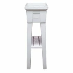 Southern Patio 36 in. x 11.8 in. x 31.5 in. White Plastic 40 Qt. Capacity Large Raised Garden Planter 20 Southern Patio 36 in. x 11.8 in. x 31.5 in. White Plastic 40 Qt. Capacity Large Raised Garden Planter -Achla Designs Shop white southern patio raised planter boxes hdr 091349a 77 1000